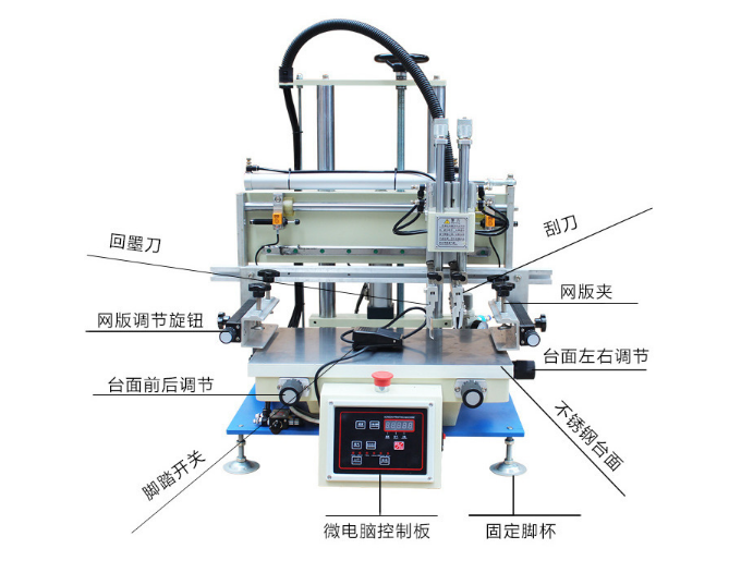 小型臺式平面絲印機(jī)